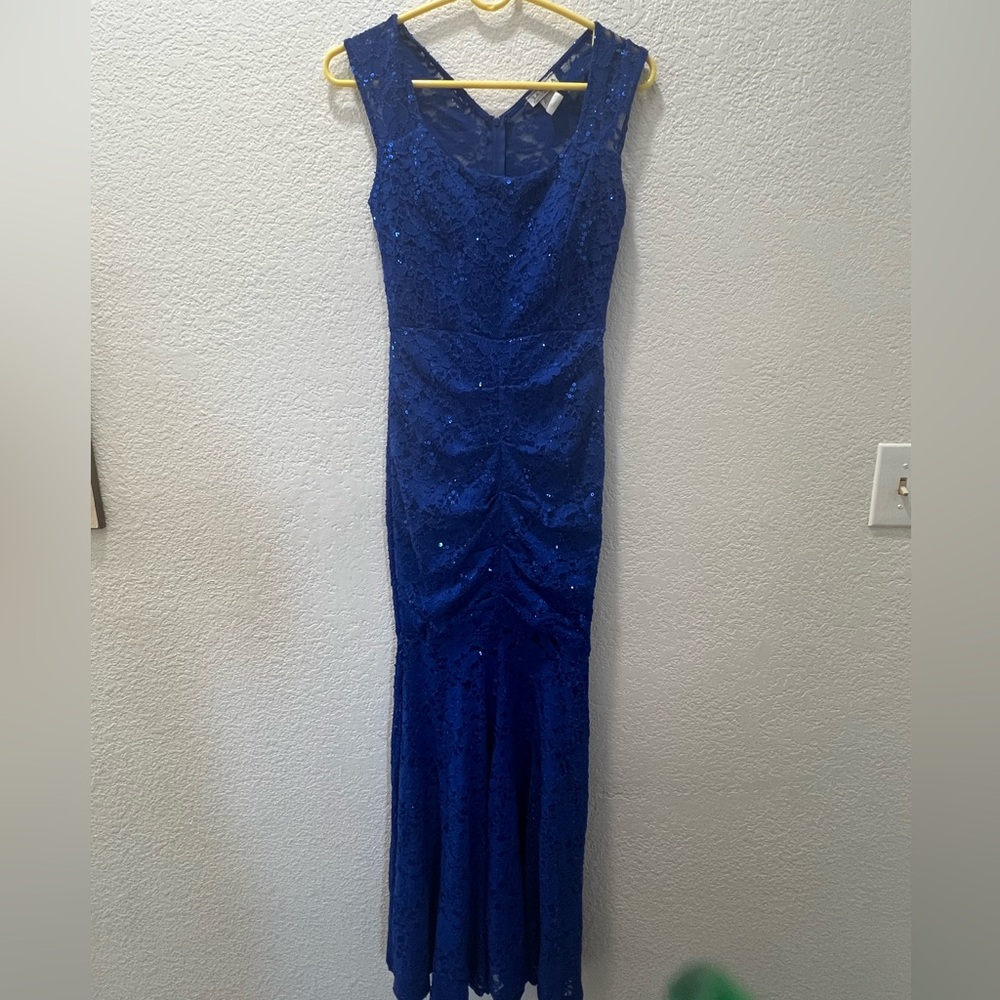 La Scala Blue Lace Dress